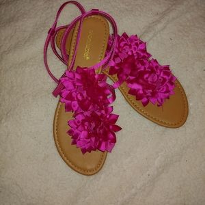 Shoe Dazzle Floral Sandals
